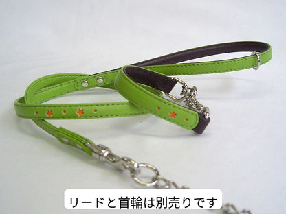 [プチフラワー・２] チェーン付きリード (超小型犬〜小型犬用)